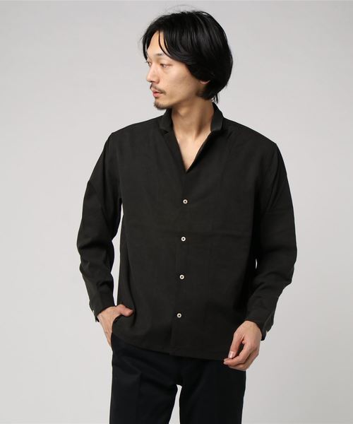 Hub&Spoke（ハブアンドスポーク）の「ストレッチテンセルジャケットシャツ（シャツ/ブラウス・メンズ・ブラック/ダークグリーン/ベージュ/グレー・MEDIUM/LARGE）」の10枚目の写真