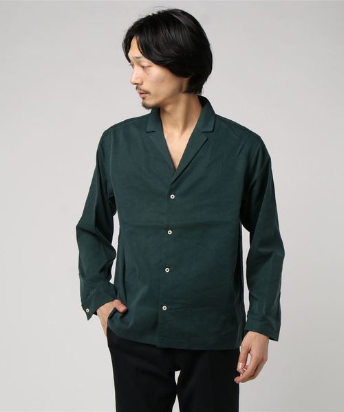 Hub&Spoke（ハブアンドスポーク）の「ストレッチテンセルジャケットシャツ（シャツ/ブラウス・メンズ・ブラック/ダークグリーン/ベージュ/グレー・MEDIUM/LARGE）」の7枚目の写真