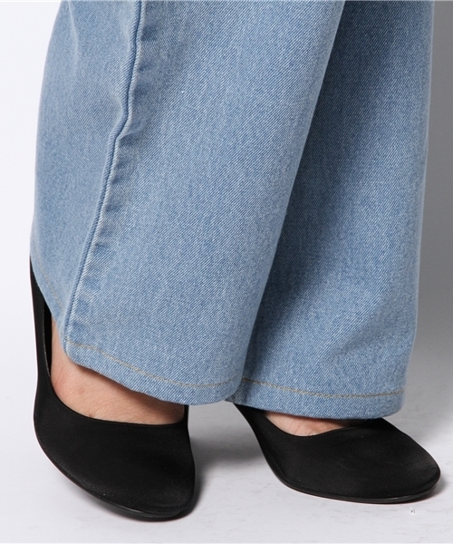 goocy（グーシー）の「HiWデニムワイドパンツ（デニムパンツ・レディース・ブルー・FREE）」の7枚目の写真