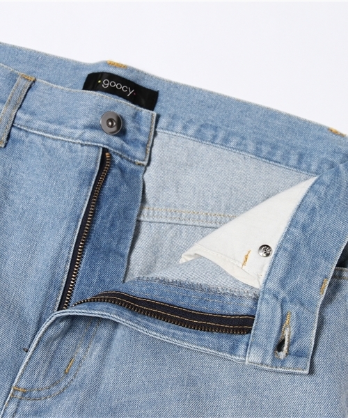 goocy（グーシー）の「HiWデニムワイドパンツ（デニムパンツ・レディース・ブルー・FREE）」の8枚目の写真