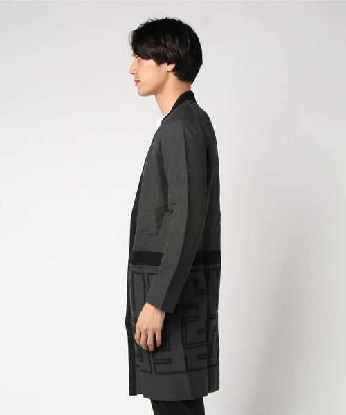 m's braque（エムズブラック）の「【ms braque】HAPPI NO COLLAR LONG JACKET（その他アウター・メンズ・ブラウン・36）」の2枚目の写真