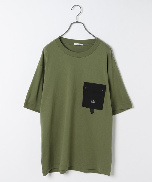 BAYFLOW（ベイフロー）の「フハクポケットS/S TEE（Tシャツ/カットソー・メンズ・ダークブラウン/ホワイト/アクア/オリーブ・LARGE/MEDIUM/SMALL）」の3枚目の写真