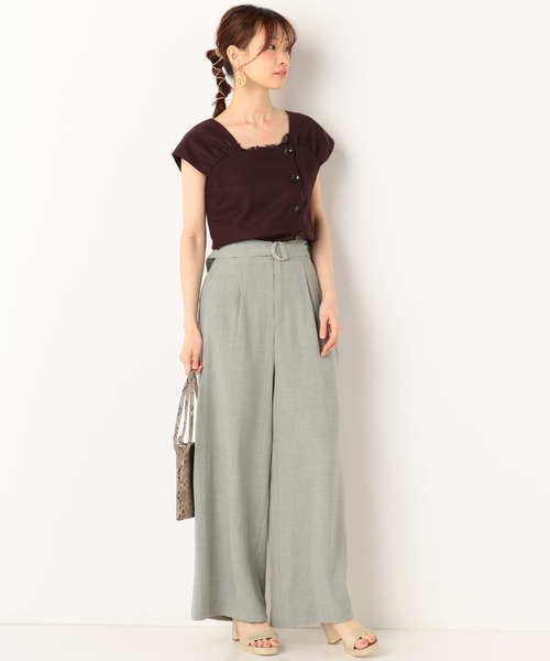 archives（アルシーヴ）の「アシメ釦ギャザーブラウス（シャツ/ブラウス・レディース・チャコールグレー/ダークブラウン/イエロー/アイボリー・MEDIUM）」の22枚目の写真