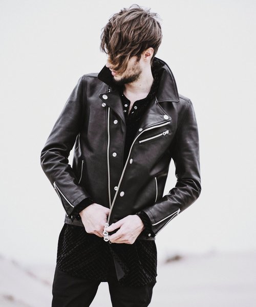 NO ID.（ノーアイディ）の「オイルドホースレザーWライダースJKT