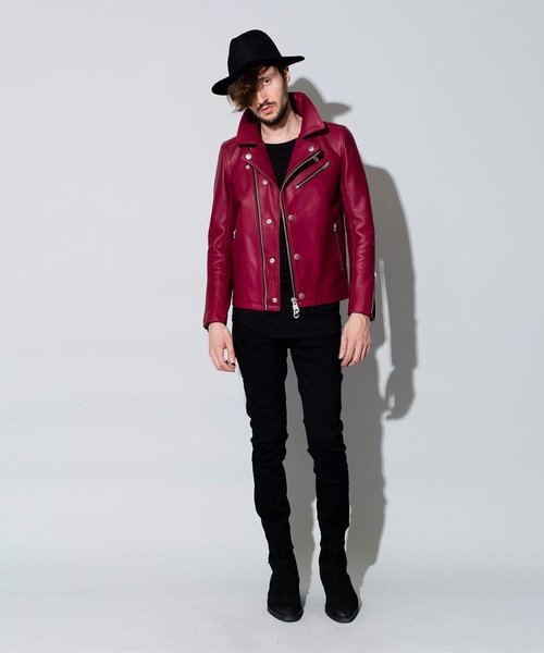 NO ID. オイルドホースレザーWライダースJKT