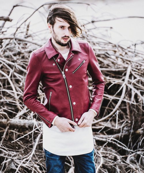 NO ID. 17AW ホースレザーWライダースジャケット NO ID.（ノーアイディ）の「オイルドホースレザーWライダースJKT