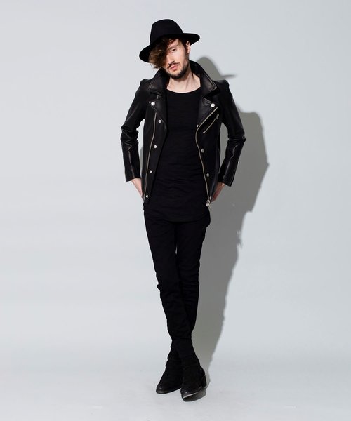 NO ID.（ノーアイディ）の「オイルドホースレザーWライダースJKT