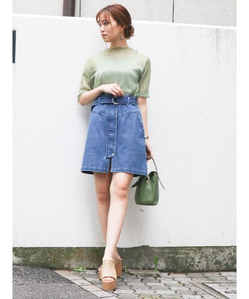 セール ｄカンベルトデニムミニスカート デニムスカート Dazzlin ダズリン のファッション通販 Zozotown