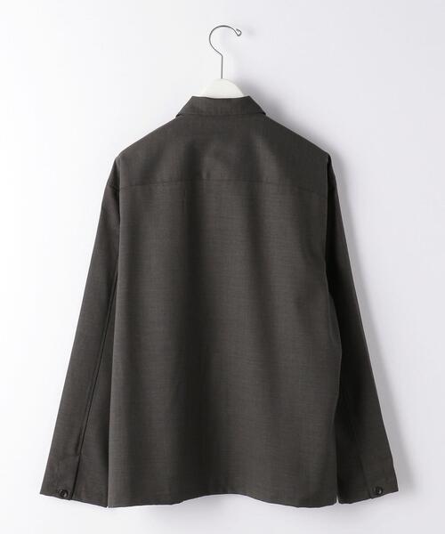 green label relaxing（グリーンレーベルリラクシング）の「CM ウォッシャブル ECO サージ シャツ ブルゾン < 機能性生地 / ストレッチ >（シャツ/ブラウス・メンズ・ネイビー/グレー/ダークグリーン・XL/M/S/L）」の16枚目の写真