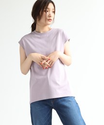 OZOC | [洗える]GIZAコットンフレンチTシャツ(Tシャツ/カットソー)