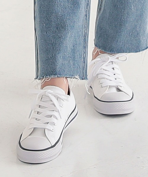 KOBE LETTUCE（コウベレタス）の「ベーシックキャンバススニーカー（スニーカー・レディース・ホワイト/ブラック/アイボリー/チャコールグレー/ベージュ・M/LL/S/L）」の2枚目の写真