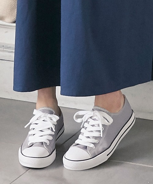 KOBE LETTUCE（コウベレタス）の「ベーシックキャンバススニーカー（スニーカー・レディース・ホワイト/ブラック/アイボリー/チャコールグレー/ベージュ・M/LL/S/L）」の5枚目の写真