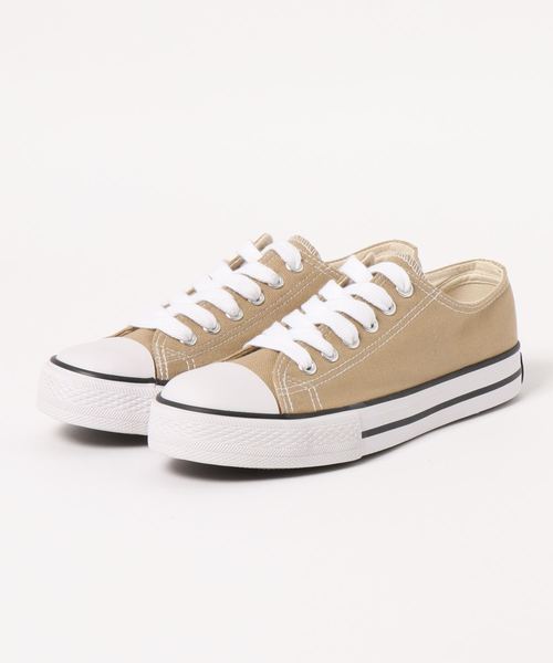 KOBE LETTUCE（コウベレタス）の「ベーシックキャンバススニーカー（スニーカー・レディース・ホワイト/ブラック/アイボリー/チャコールグレー/ベージュ・M/LL/S/L）」の8枚目の写真