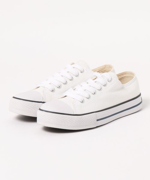 KOBE LETTUCE（コウベレタス）の「ベーシックキャンバススニーカー（スニーカー・レディース・ホワイト/ブラック/アイボリー/チャコールグレー/ベージュ・M/LL/S/L）」の10枚目の写真