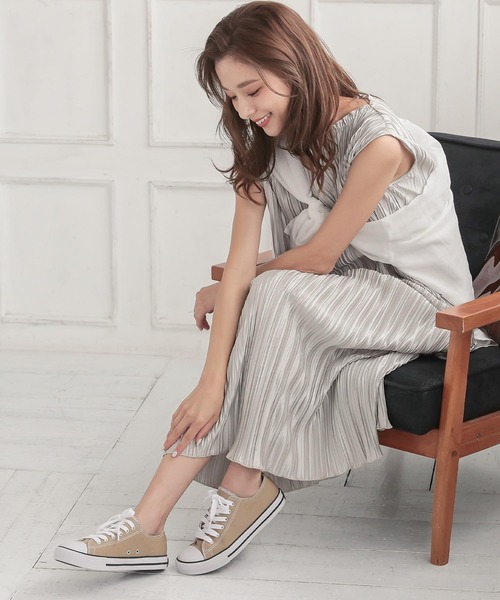 KOBE LETTUCE（コウベレタス）の「ベーシックキャンバススニーカー（スニーカー・レディース・ホワイト/ブラック/アイボリー/チャコールグレー/ベージュ・M/LL/S/L）」の19枚目の写真