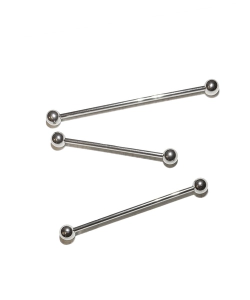 MORPH(モルフ)の「MORPH モルフ バーベルボディーピアス 14ゲージ 30mm~50mm(ピアス(片耳用)・メンズ・シルバー・46/34/48/50/38/40/44/30/42/36/32)」の3枚目の写真