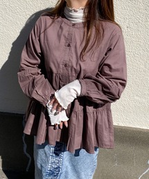 Mysa&Liina | バンドカラーティアードブラウス(シャツ/ブラウス)