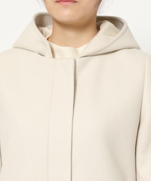 GLOBAL WORK（グローバルワーク）の「軽やかストレッチ2WAYコート/884069（その他アウター・レディース・アイボリー/ブラック/グレー系その他/ブラウン/ダークブラウン/ベージュ/ミント/ライトブルー/ブラウン系その他/グレー系その他4・SMALL/MEDIUM/LARGE/X-LARGE）」の12枚目の写真