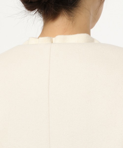 GLOBAL WORK（グローバルワーク）の「軽やかストレッチ2WAYコート/884069（その他アウター・レディース・アイボリー/ブラック/グレー系その他/ブラウン/ダークブラウン/ベージュ/ミント/ライトブルー/ブラウン系その他/グレー系その他4・SMALL/MEDIUM/LARGE/X-LARGE）」の17枚目の写真