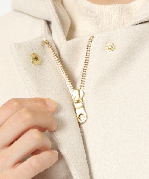 GLOBAL WORK（グローバルワーク）の「軽やかストレッチ2WAYコート/884069（その他アウター・レディース・アイボリー/ブラック/グレー系その他/ブラウン/ダークブラウン/ベージュ/ミント/ライトブルー/ブラウン系その他/グレー系その他4・SMALL/MEDIUM/LARGE/X-LARGE）」の13枚目の写真