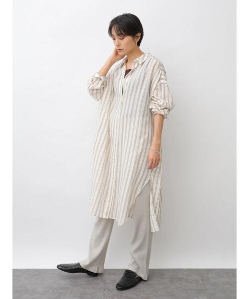 AMERICAN HOLIC（アメリカンホリック）の「カルゼボイルバックギャザーワンピース　＊（ワンピース・レディース・オフホワイト/ブラウン/チャコールグレー/ホワイト系その他6・FREE）」の12枚目の写真