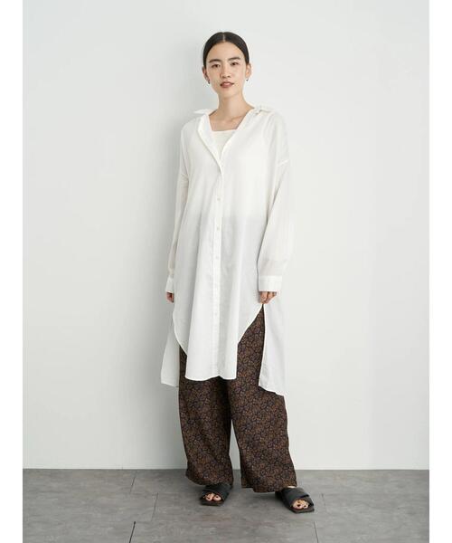 AMERICAN HOLIC（アメリカンホリック）の「カルゼボイルバックギャザーワンピース　＊（ワンピース・レディース・オフホワイト/ブラウン/チャコールグレー/ホワイト系その他6・FREE）」の13枚目の写真