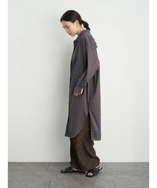 AMERICAN HOLIC（アメリカンホリック）の「カルゼボイルバックギャザーワンピース　＊（ワンピース・レディース・オフホワイト/ブラウン/チャコールグレー/ホワイト系その他6・FREE）」の17枚目の写真