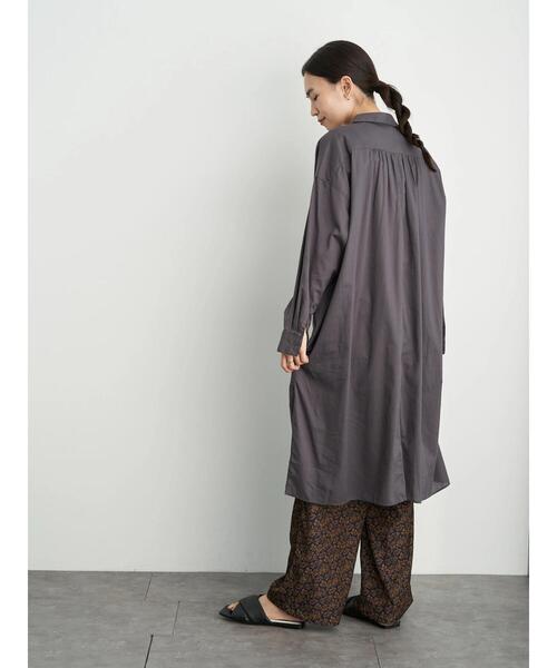 AMERICAN HOLIC（アメリカンホリック）の「カルゼボイルバックギャザーワンピース　＊（ワンピース・レディース・オフホワイト/ブラウン/チャコールグレー/ホワイト系その他6・FREE）」の18枚目の写真