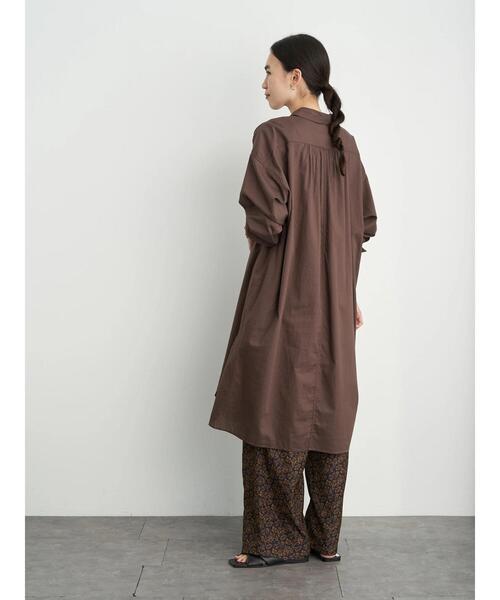 AMERICAN HOLIC（アメリカンホリック）の「カルゼボイルバックギャザーワンピース　＊（ワンピース・レディース・オフホワイト/ブラウン/チャコールグレー/ホワイト系その他6・FREE）」の21枚目の写真