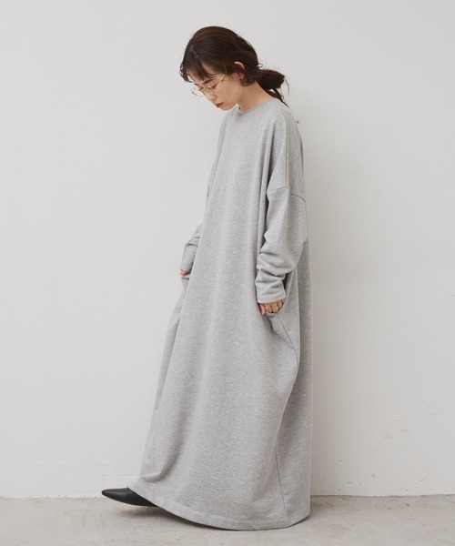 Libra Cue(リブラ キュー)の「Libra ボリュームスウェットワンピース(ワンピース・レディース・ブラック/ブラウン/グレー・FREE)」の12枚目の写真