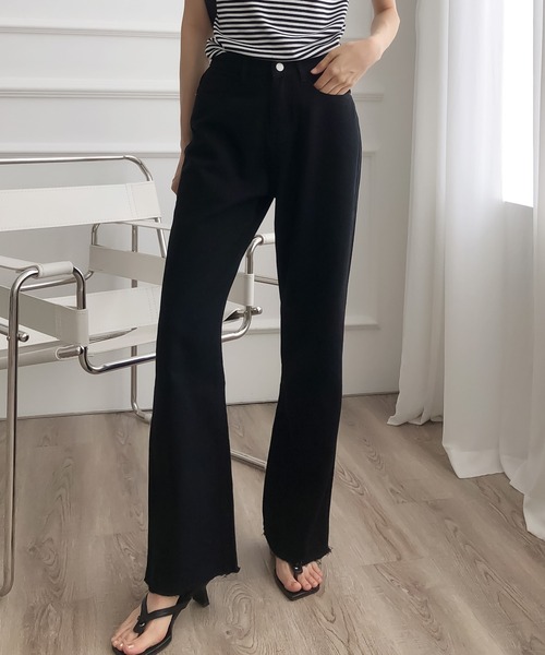 Ulysses（ユリシス）の「ハイウエストストレートデニム（デニムパンツ・レディース・ライトブルー/ホワイト/ブラック/ダークブルー・S/M/L/XL）」の19枚目の写真