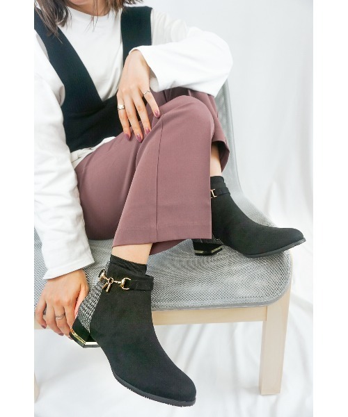 Sugar Sugar シュガーシュガー 2wayチェック柄ブーツ