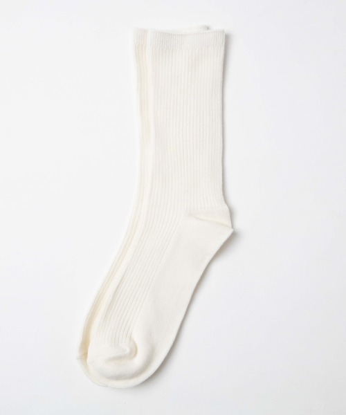 WEGO（ウィゴー）の「WEGO/リブソックス（ソックス/靴下・レディース・キャメル/グリーン系その他/ライトベージュ/ブルー/ブラウン/ライトブラウン/パープル/ホワイト/ブラック・FREE）」の2枚目の写真