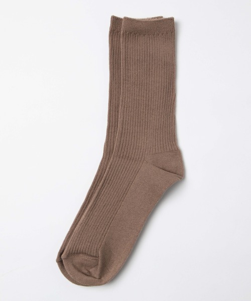 WEGO（ウィゴー）の「WEGO/リブソックス（ソックス/靴下・レディース・キャメル/グリーン系その他/ライトベージュ/ブルー/ブラウン/ライトブラウン/パープル/ホワイト/ブラック・FREE）」の5枚目の写真