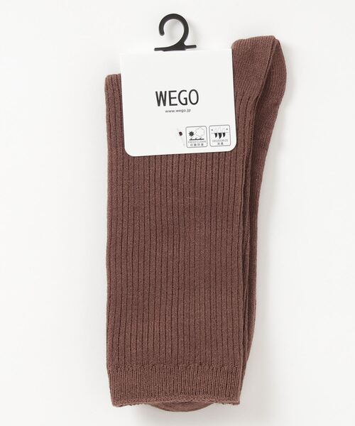 WEGO（ウィゴー）の「WEGO/リブソックス（ソックス/靴下・レディース・キャメル/グリーン系その他/ライトベージュ/ブルー/ブラウン/ライトブラウン/パープル/ホワイト/ブラック・FREE）」の12枚目の写真