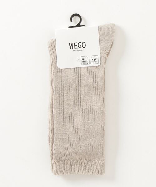 WEGO（ウィゴー）の「WEGO/リブソックス（ソックス/靴下・レディース・キャメル/グリーン系その他/ライトベージュ/ブルー/ブラウン/ライトブラウン/パープル/ホワイト/ブラック・FREE）」の14枚目の写真