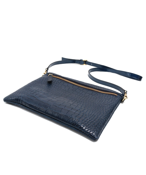 Soareak（ソアリーク）の「【POPCORN MILANO】ｸﾛｺﾎﾟｼｪｯﾄ（クラッチバッグ・レディース・ブラウン/ネイビー・FREE）」の6枚目の写真