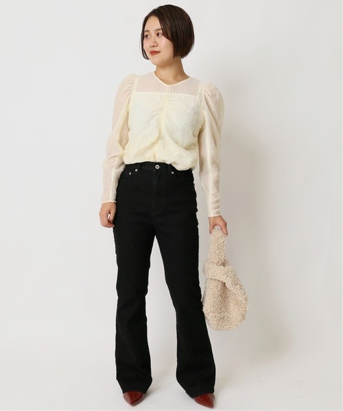 U by SPICK&SPAN(ユーバイスピックアンドスパン)の「≪追加≫フロントギャザーブラウス2◆(シャツ/ブラウス・レディース・ブラウン/ナチュラル・FREE)」の3枚目の写真