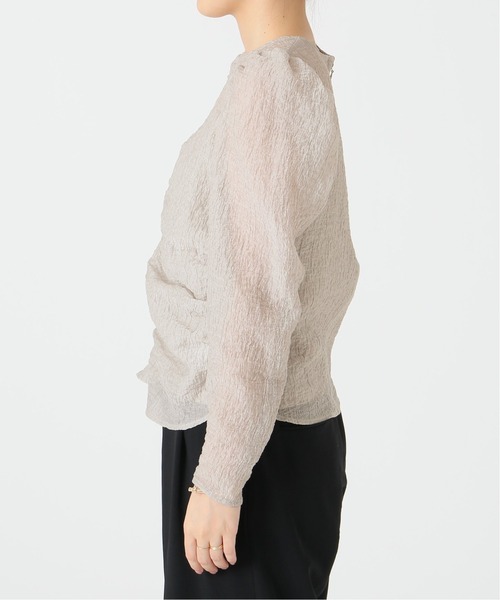 U by SPICK&SPAN(ユーバイスピックアンドスパン)の「≪追加≫フロントギャザーブラウス2◆(シャツ/ブラウス・レディース・ブラウン/ナチュラル・FREE)」の8枚目の写真