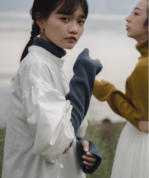 akuR(アクル)の「【akuR/2020AW】チェンジフリルロングワンピース(ワンピース・レディース・モスグリーン/ホワイト・FREE)」の7枚目の写真