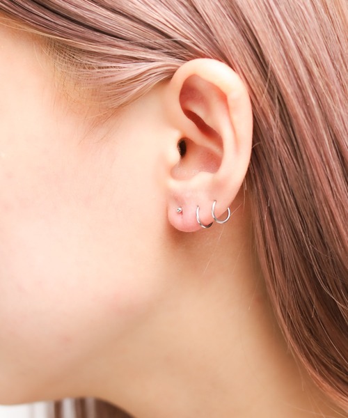 sunny branch(サニーブランチ)の「シルバー925 2.0mmボールピアス(ピアス(両耳用)・レディース・シルバー/ブラック/ゴールド・FREE)」の4枚目の写真