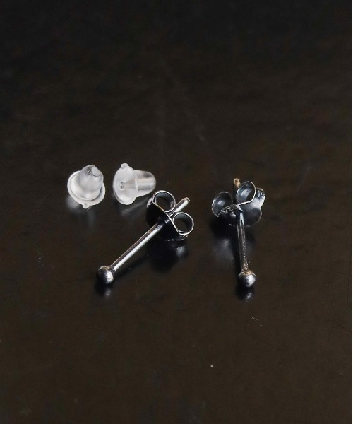 sunny branch(サニーブランチ)の「シルバー925 2.0mmボールピアス(ピアス(両耳用)・レディース・シルバー/ブラック/ゴールド・FREE)」の5枚目の写真