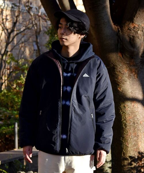 KELTY（ケルティ）の「【SHIPS別注】KELTY: リバーシブル ビッグシルエット キルト ブルゾン（ブルゾン・メンズ・ベージュ/ネイビー/ブラウン系その他/カーキ・SMALL/MEDIUM/LARGE/X-LARGE）」の16枚目の写真