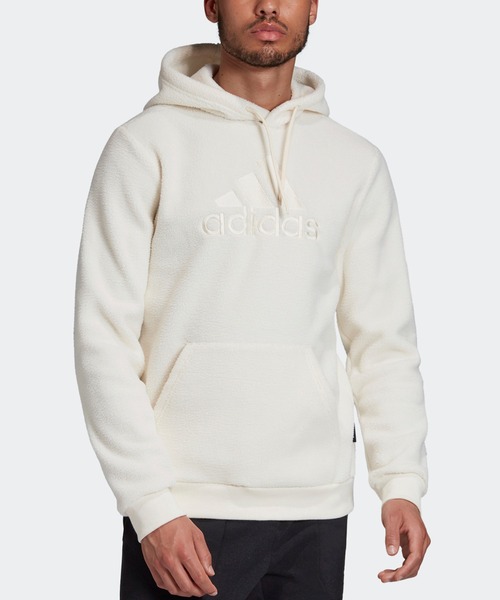 adidas アディダス サッカー ACミラン パーカー Oサイズ ホワイト adidas（アディダス）の「シェルパ ウィンターパーカー [Sherpa Winter