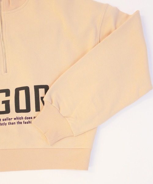 Avvenente(アベネンテ)の「【Avvenente】ハイネックモードプリントプルオーバー(Tシャツ/カットソー・レディース・ブラック/ベージュ/チャコールグレー・M)」の7枚目の写真