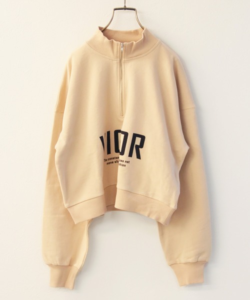 Avvenente(アベネンテ)の「【Avvenente】ハイネックモードプリントプルオーバー(Tシャツ/カットソー・レディース・ブラック/ベージュ/チャコールグレー・M)」の11枚目の写真