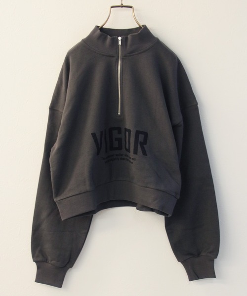 Avvenente(アベネンテ)の「【Avvenente】ハイネックモードプリントプルオーバー(Tシャツ/カットソー・レディース・ブラック/ベージュ/チャコールグレー・M)」の10枚目の写真