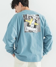 MARK GONZALES マークゴンザレス 別注コラボ グラフィックフォトプリント ビッグシルエットロンT
