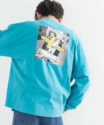 MARK GONZALES マークゴンザレス 別注コラボ グラフィックフォトプリント ビッグシルエットロンT