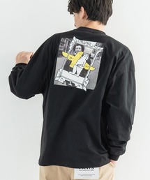 MARK GONZALES マークゴンザレス 別注コラボ グラフィックフォトプリント ビッグシルエットロンT